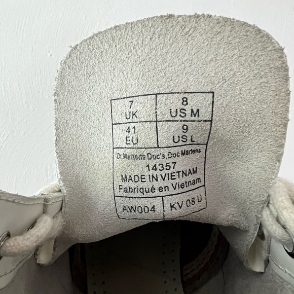 All White Doc Marten Boots - Picture 7 of 7